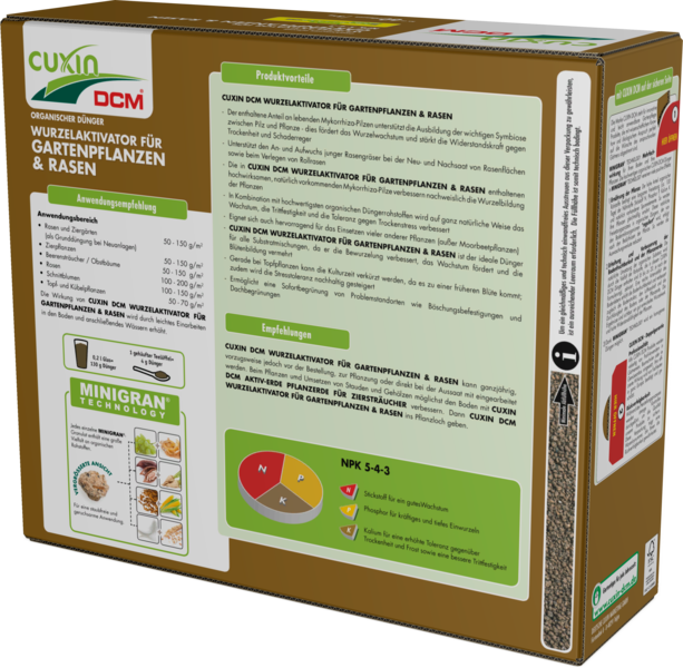 CUXIN DCM Wurzelaktivator für Gartenpflanzen & Rasen 3 kg