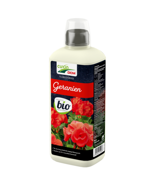 CUXIN DCM Flüssigdünger für Geranien und blühenden Pflanzen 0,8L