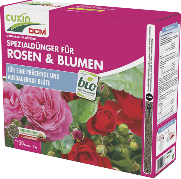 CUXIN DCM Spezialdünger für Rosen & Blumen 3 kg