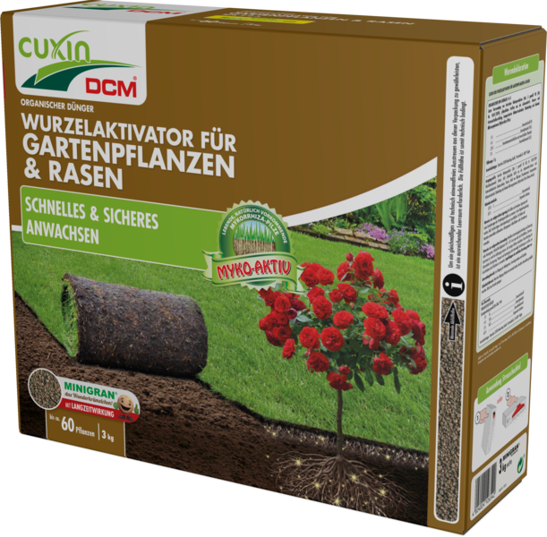 CUXIN DCM Wurzelaktivator für Gartenpflanzen & Rasen 3 kg