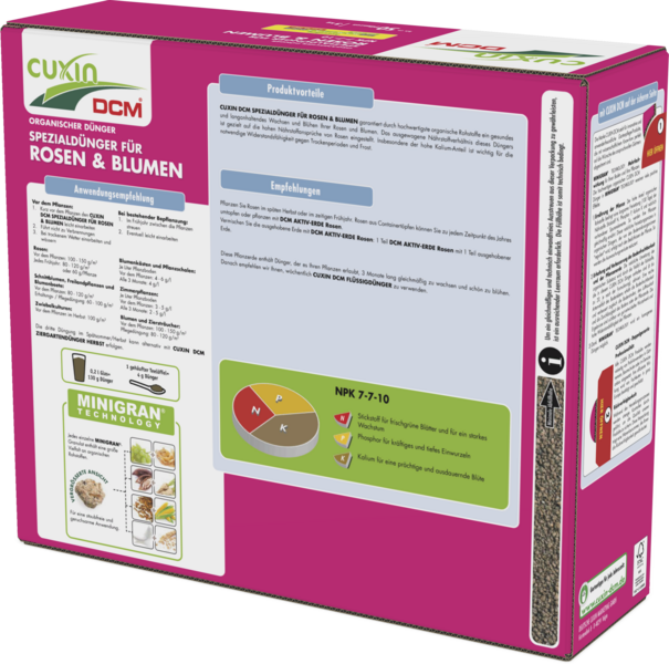 CUXIN DCM Spezialdünger für Rosen & Blumen 3 kg